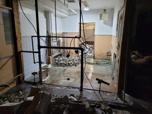 Wall Removal for Bathroom Redesign