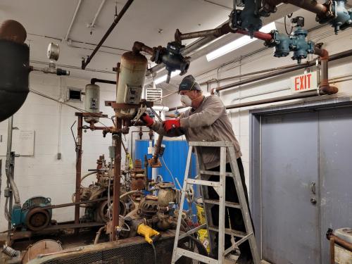 Ice Room Equipment Removal in Preparation for Solar System Utility Room