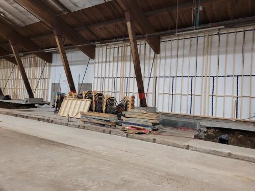 Exterior Wall Construction Near Completion